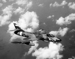 Hawker Hunter, die was gestationeerd op Biak