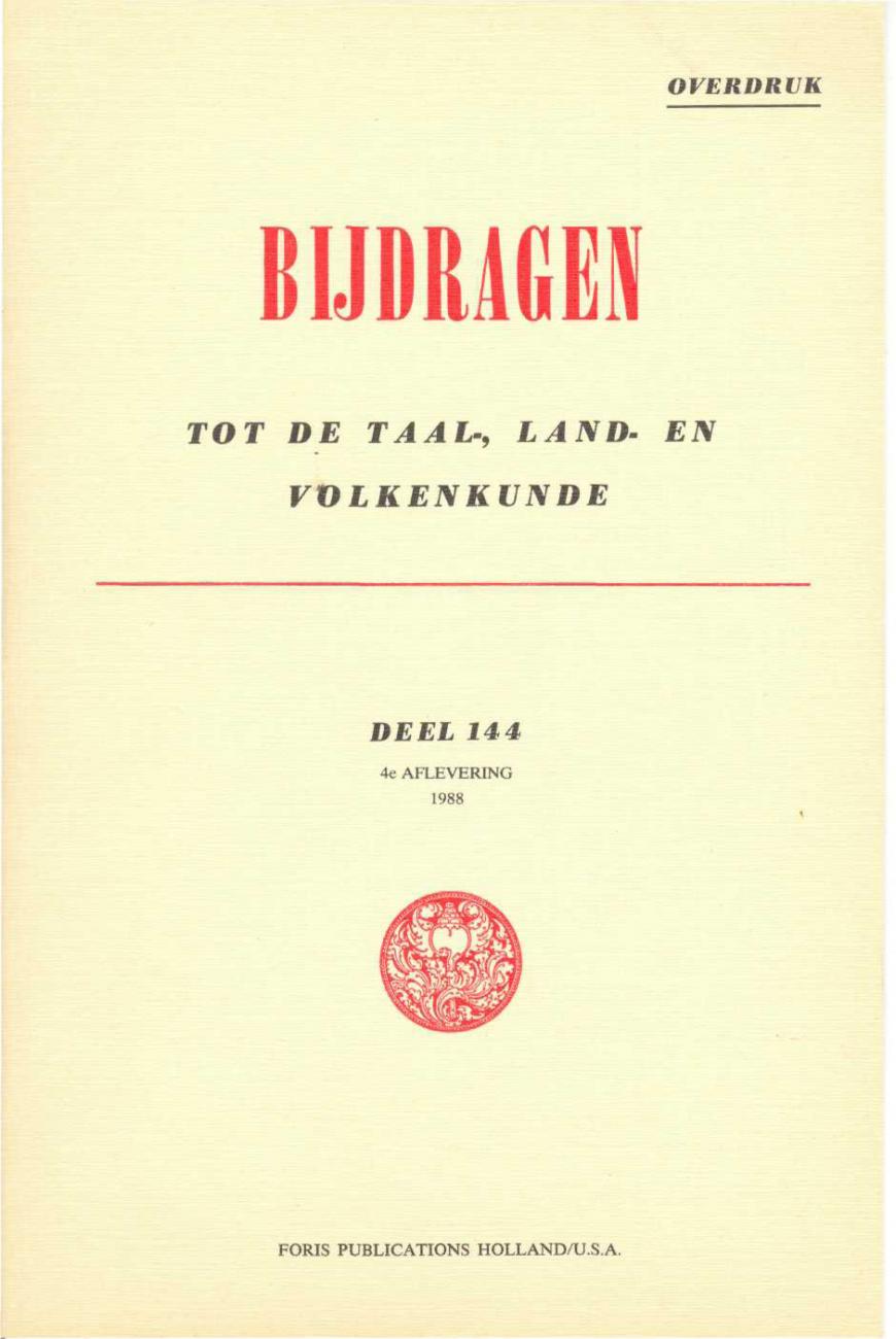 BK/3000/7 - 
Bijdragen tot de Taal-, Land- en Volkenkunde
