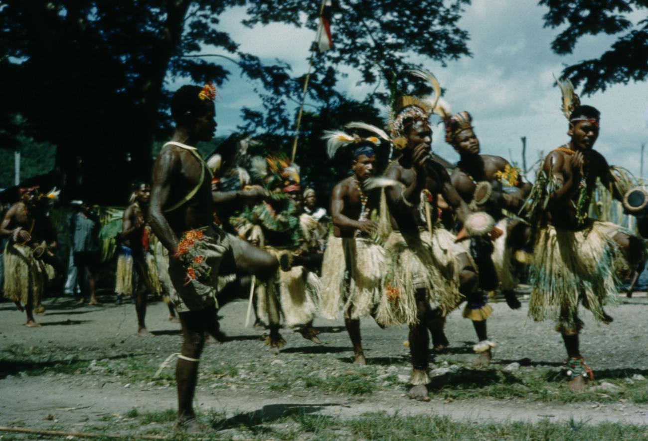 BD/209/7092 - 
Optreden Papoea-dansers
