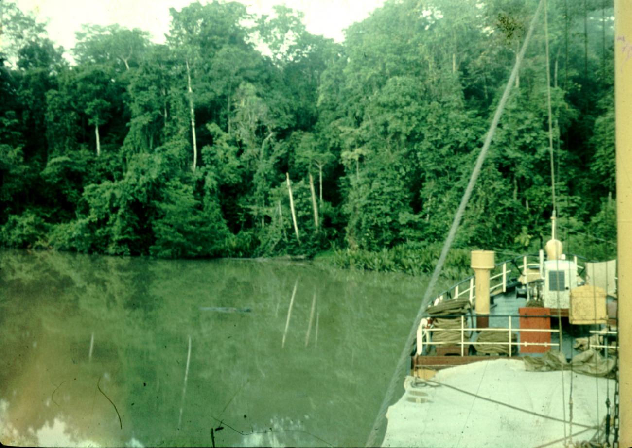 BD/144/340 - 
Foto vanaf schip op rivier
