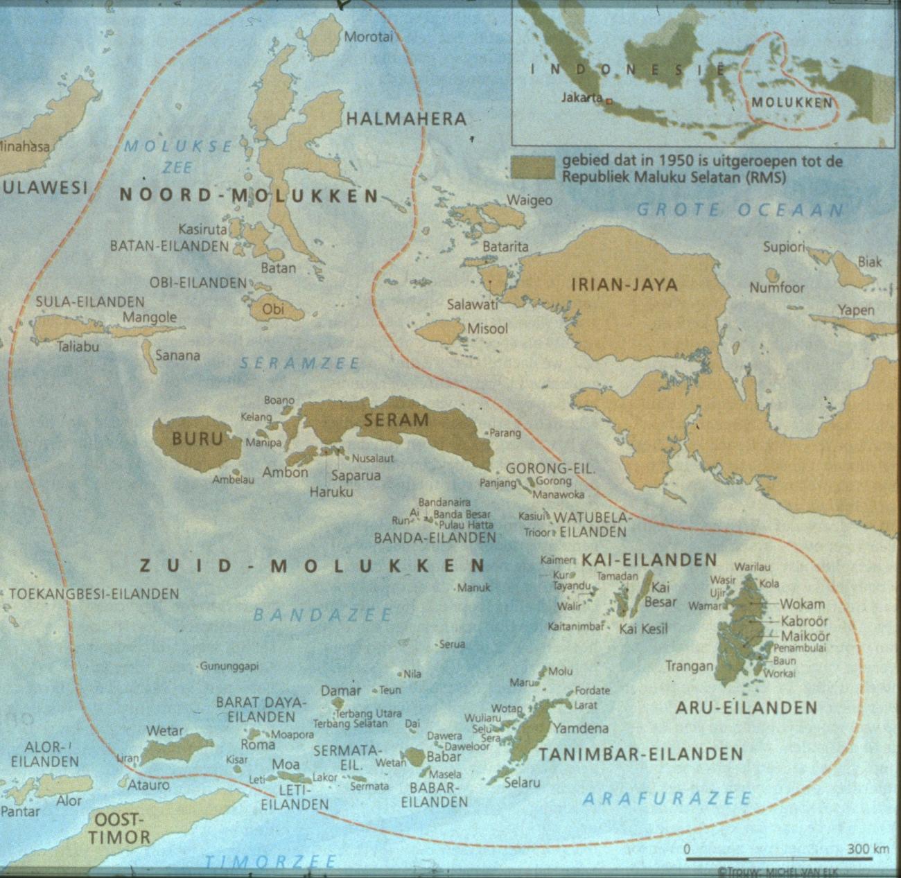 BD/67/148 - 
Overzichtskaart van de republiek der Vrije Molukken
