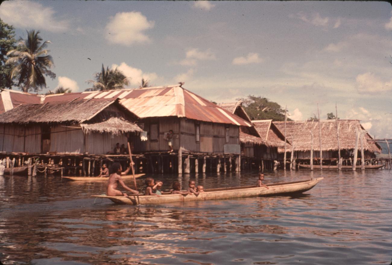 BD/67/193 - 
Huizen op palen in het water
