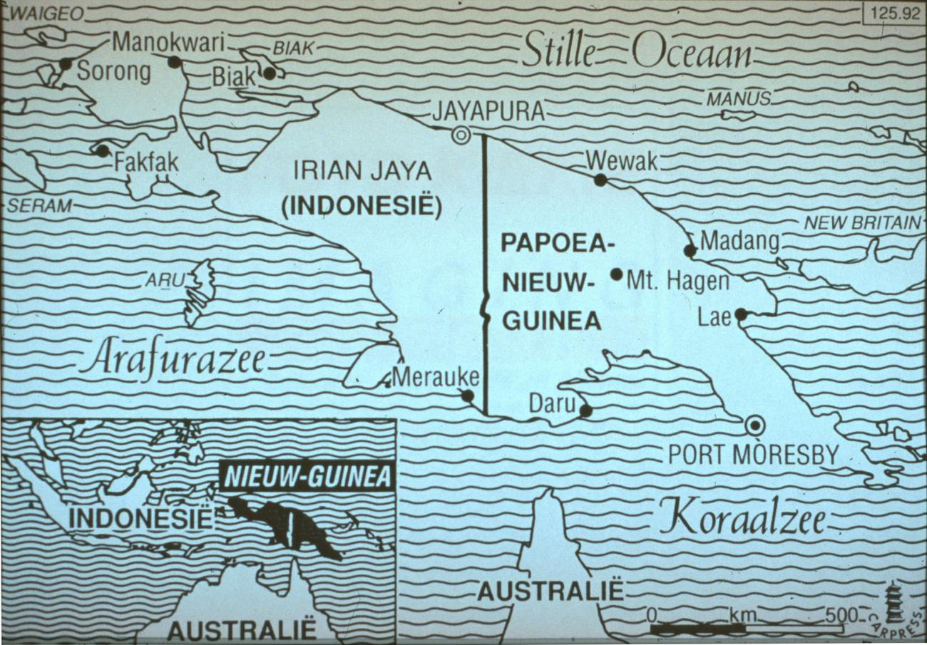 BD/67/217 - 
Kaart van Nieuw-Guinea
