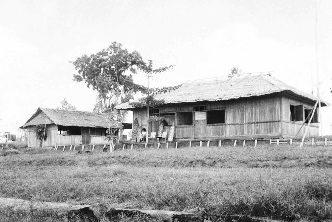 BD/133/287 - 
Twee huizen van de nederzetting
