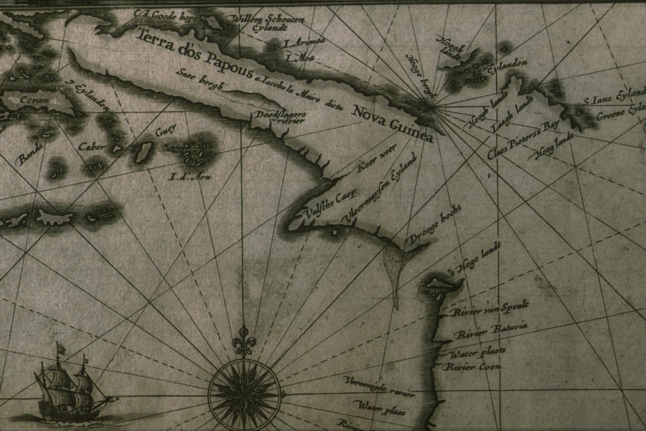 BD/186/37 - 
Oude kaart van Nieuw-Guinea
