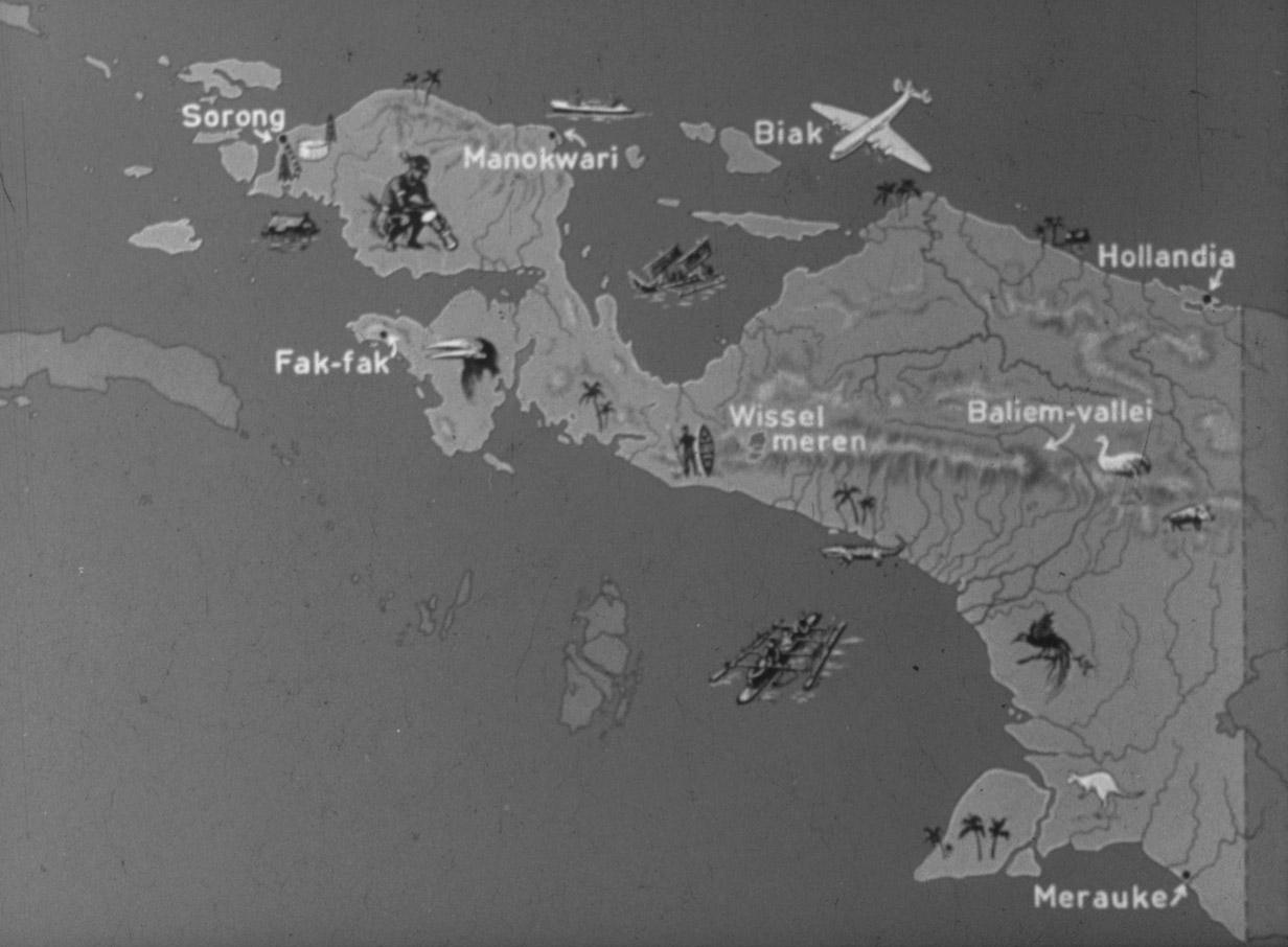 BD/285/150 - 
Gedetailleerde kaart Nieuw Guinea
