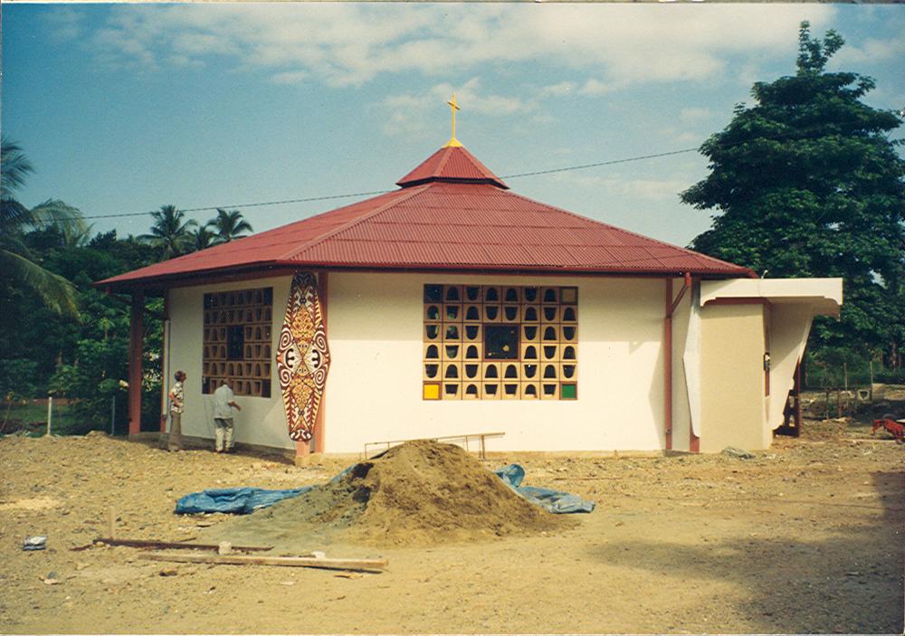 BD/269/758 - 
Panti Ashuan kapel in aanbouw
