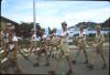 BD/171/155 Marine mannen met trommels en trompetten in een parade